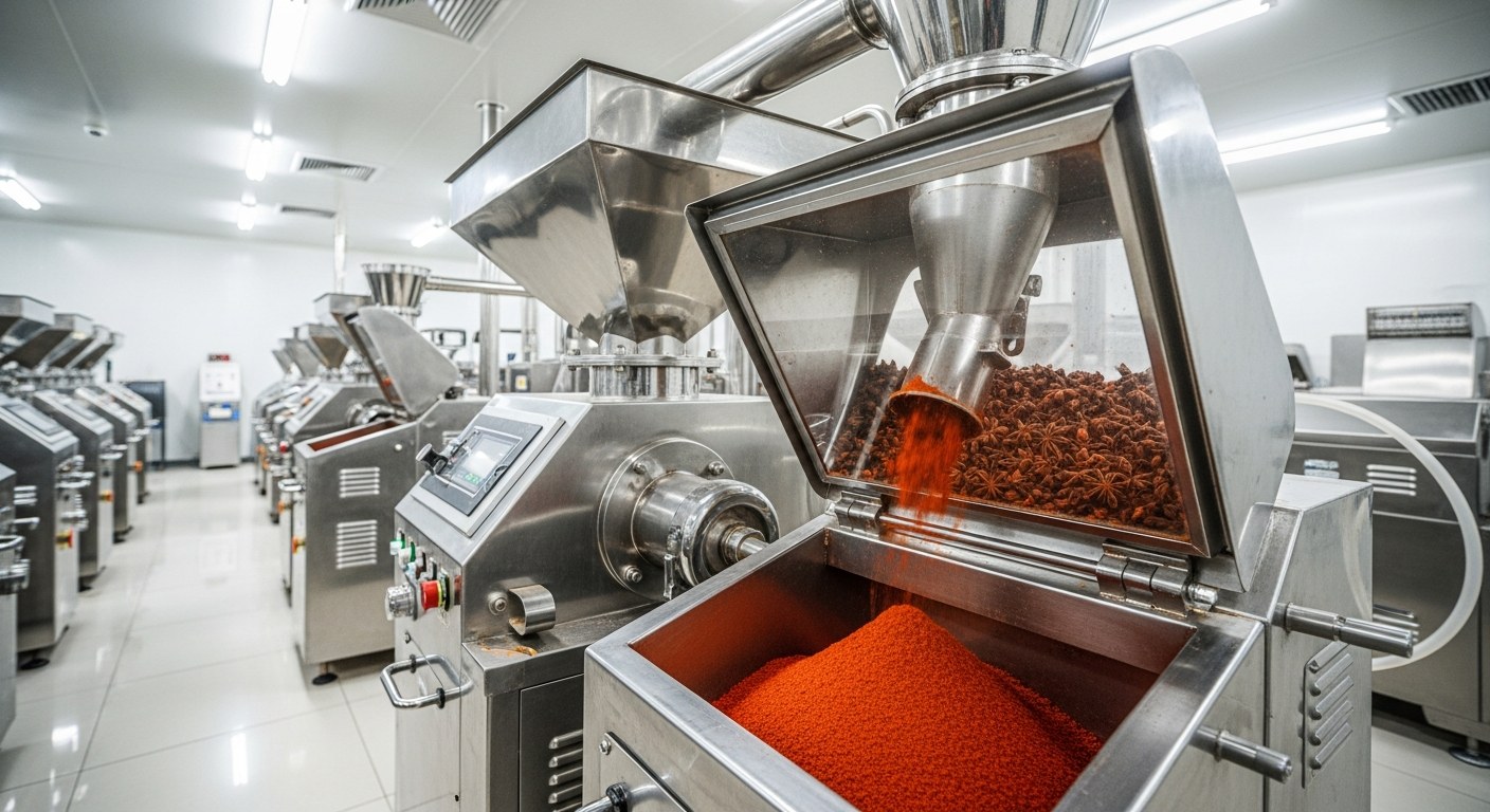 鼎記香料工廠 — 機器打粉製程