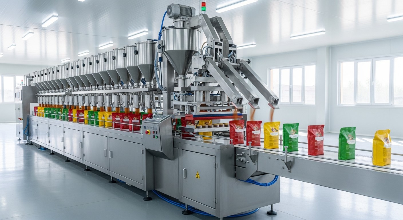 鼎記香料工廠 — 機器裝袋封口